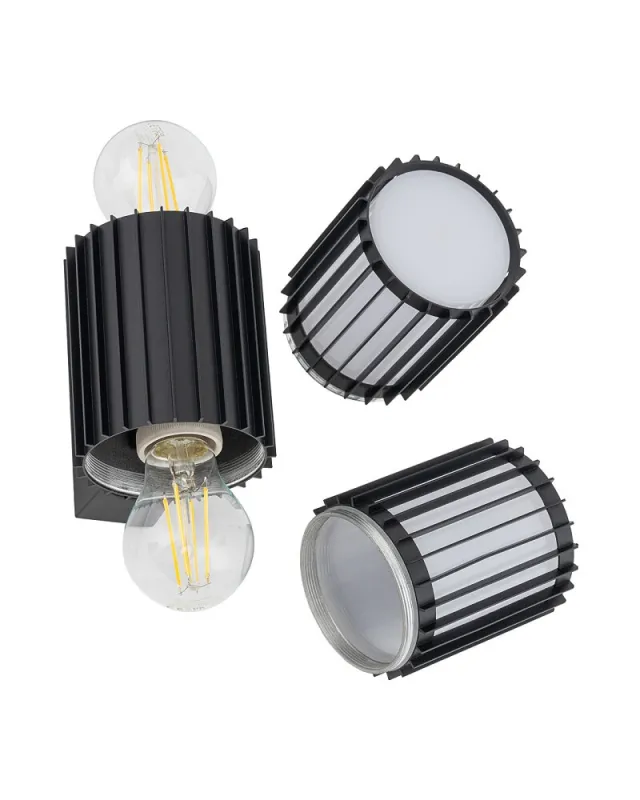 Вуличний світильник Nowodvorski 11963 Shira E27 2x25W IP54 чорний (38166) 11963