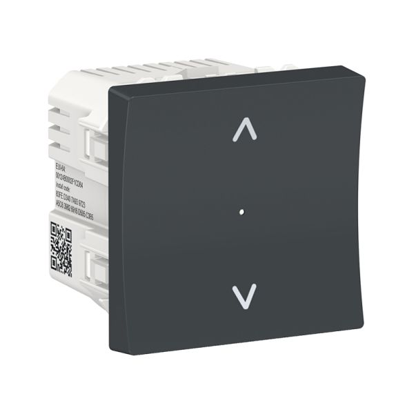 Вимикач Wiser управління жалюзі, Unica New NU350854 антрацит