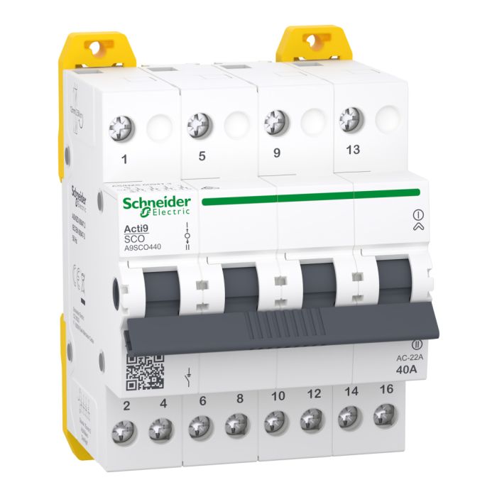 Чотирьохполюсний перемикач I-0-II Acti9 iSSW 4Р 40A 400/415В Schneider Electric A9SCO440