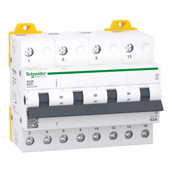Чотирьохполюсний перемикач I-0-II Acti9 iSSW 4Р 63A 400/415В Schneider Electric A9SCO463