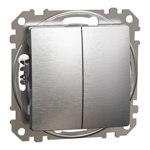 Перемикач 2-кл Schneider Sedna Elements SDD170108 Алюміній матований