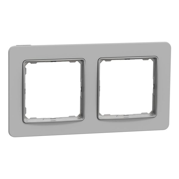 Рамка 2-на Schneider Sedna Elements SDD393802 Матова глина сірий