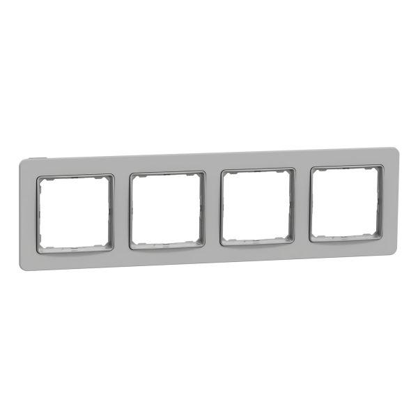 Рамка 4-на Schneider Sedna Elements SDD393804 Матова глина сірий