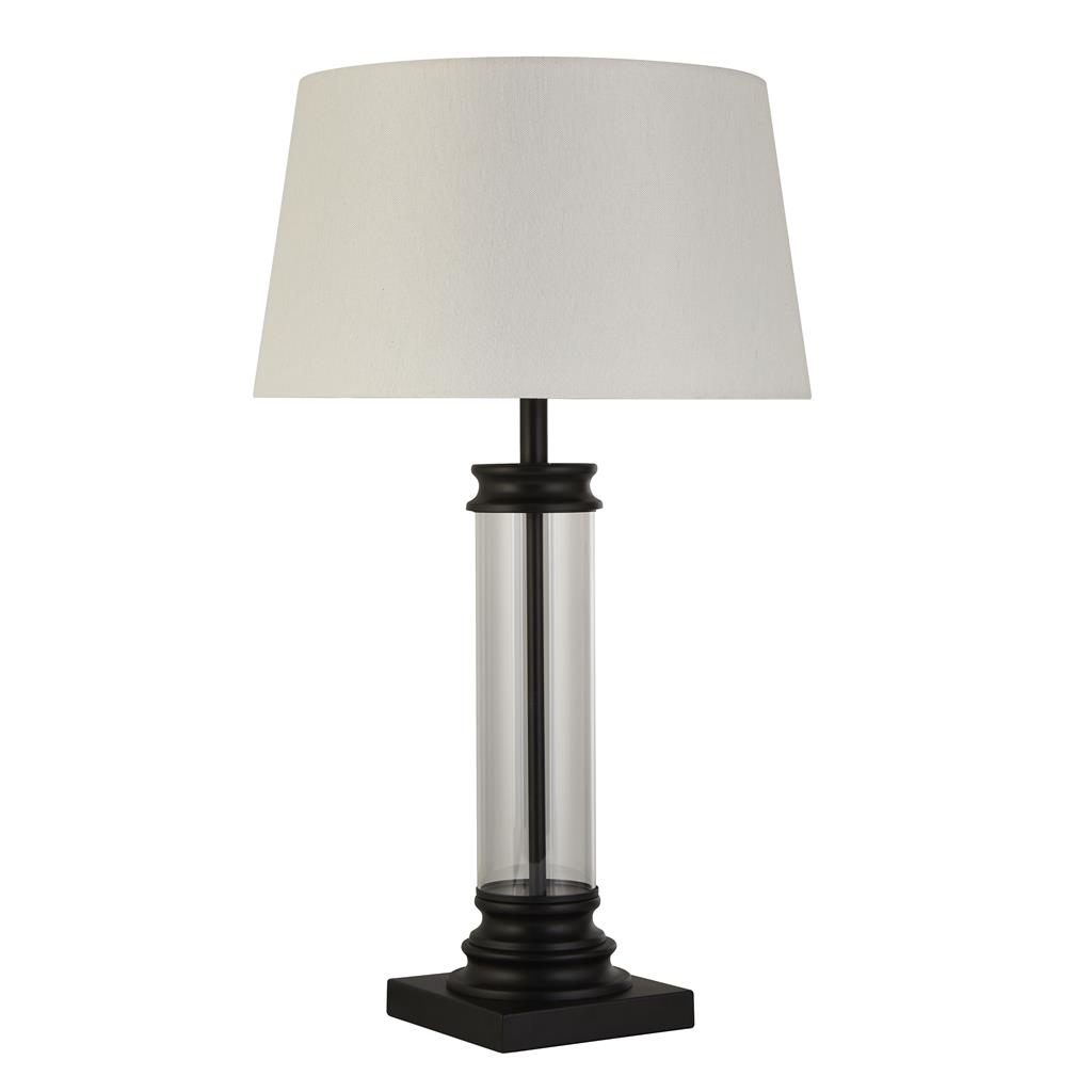 Настольная лампа Searchlight Pedestal EU5141BK купить
