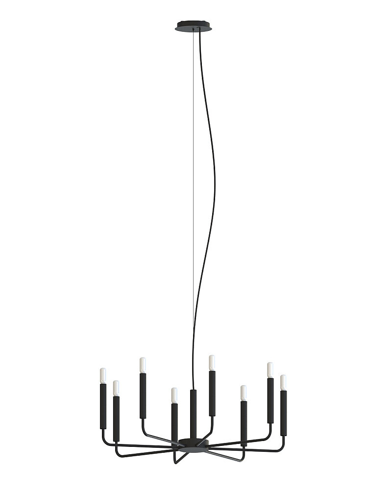 Люстра Nowodvorski 11460 Orto VIII E14 8x10W IP20 чорний купити