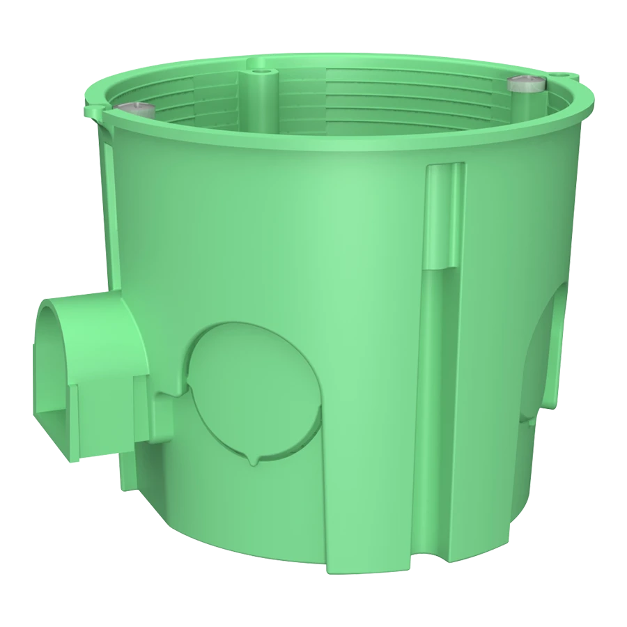 MB003 Коробка установча MB PLANK 65x60 IP30 внутрішня пласт. під цеглу набірна з шурупом PLK5103500 купити