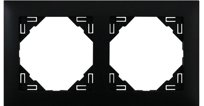 Рамка подвійна універсальна LOGUS чорний (90920 TPM) купити