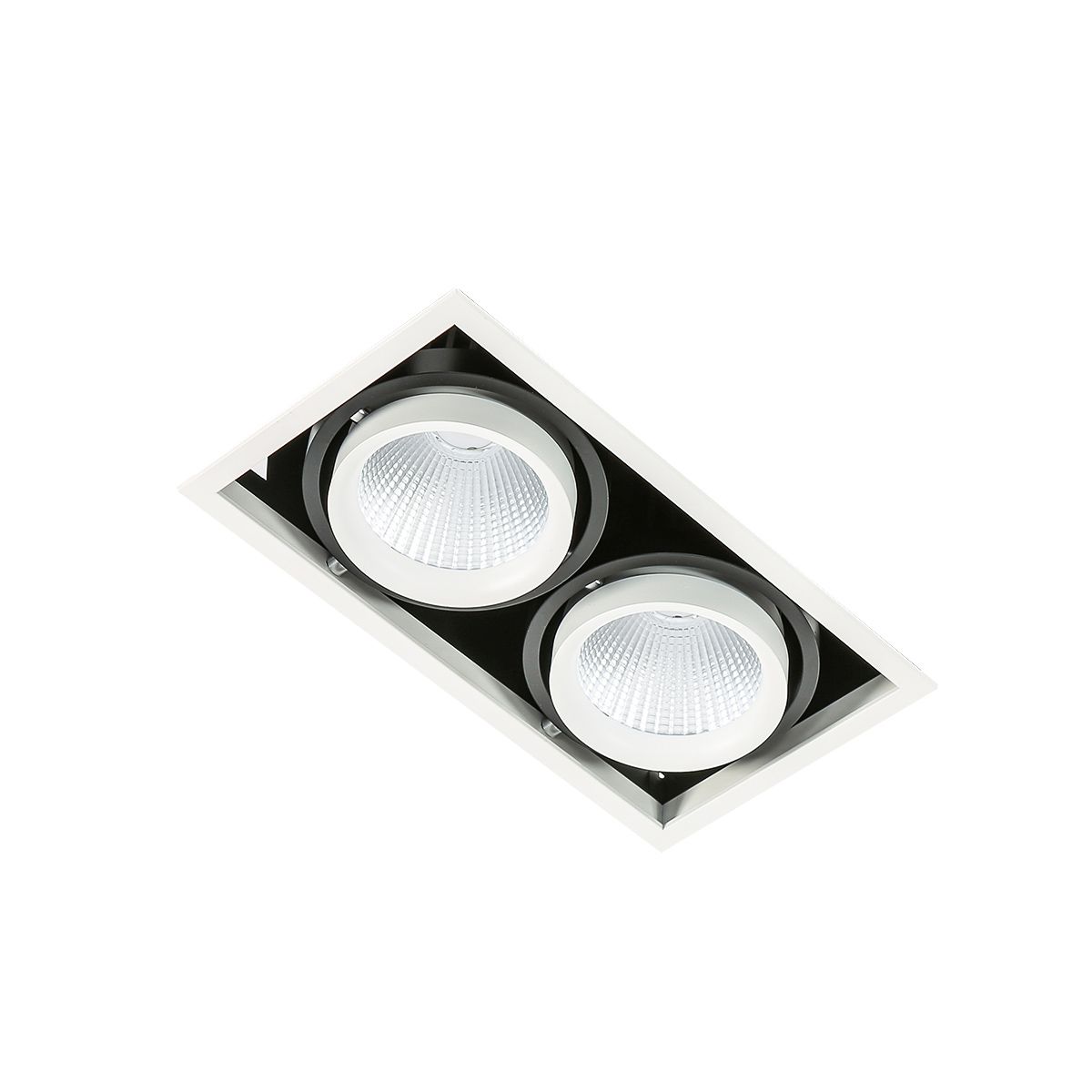 Точечный светильник ITALUX GL7108-2/2X18W 3000K WH+BL Vertico Double 3000K фото Точечный светильник ITALUX GL7108-2/2X18W 3000K WH+BL Vertico Double 3000K купить