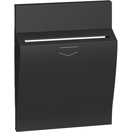 Лицевая панель выключателя карточного 3 модуля Цвет Чёрный Bticino серия Living Now KG22 купити