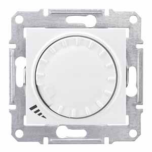 Светорегулятор поворотно-нажимной универсальный, белый (SDN2200821) купити