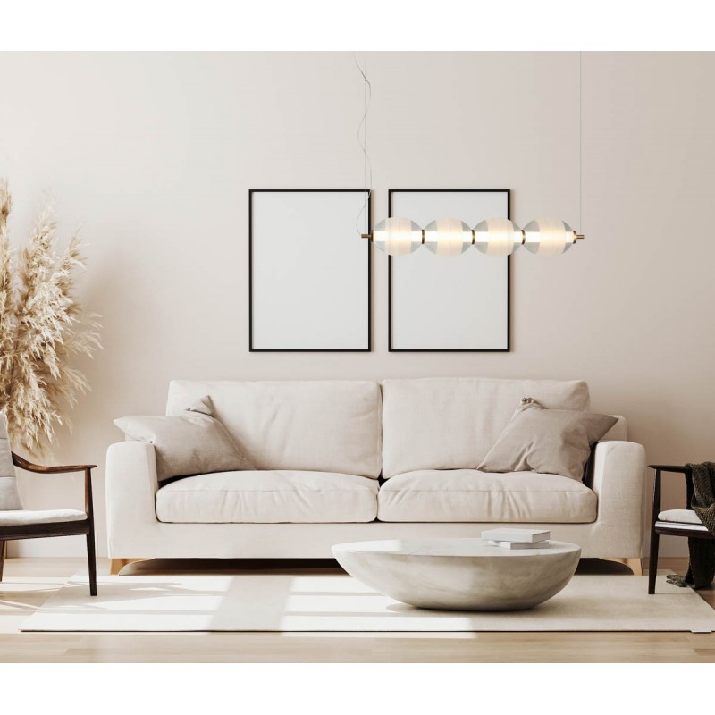 Люстра підвісна ITALUX PND-45372-4-WH-CL Rinot купити