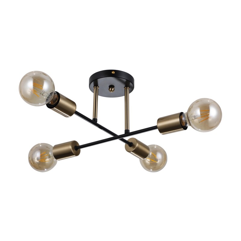 Люстра потолочна ITALUX PND-4052-4-BL-HBR Formio купити
