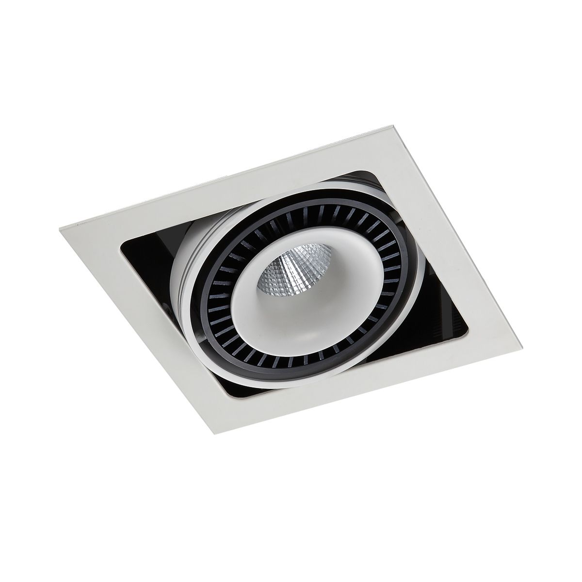 Точечный светильник ITALUX GL7116-1/18W WH+BL Alesso фото Точечный светильник ITALUX GL7116-1/18W WH+BL Alesso купить