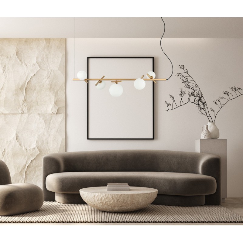 Люстра підвісна ITALUX PND-5622-5-BRO-W Reverso купити