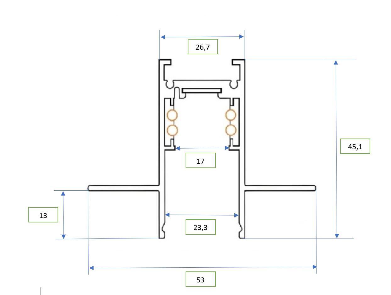 Шина врізна Lezard TM-IRAY-002 1,6мм 2м чорна купити