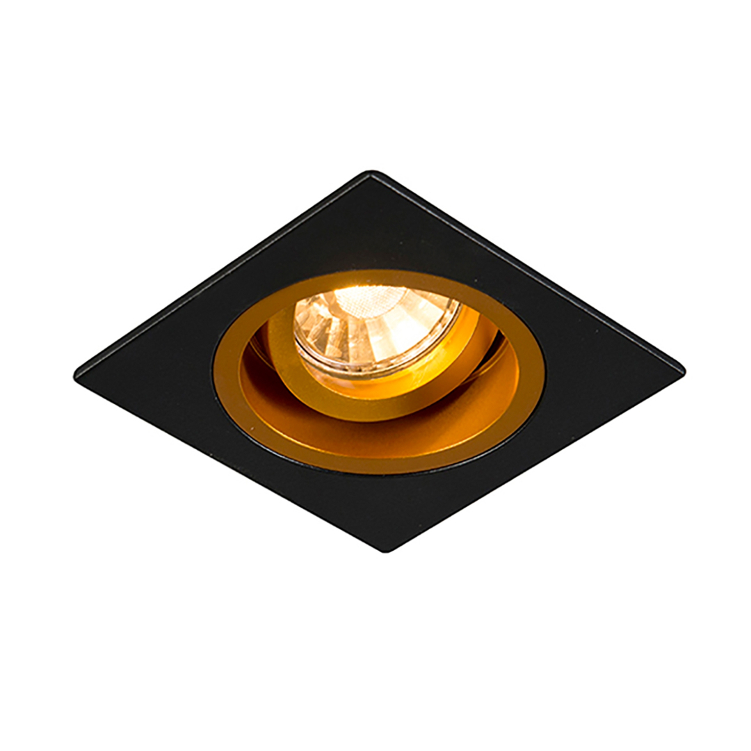 Спот Zuma Line 92706 CHUCK DL SQUARE BLACK- GOLD купити