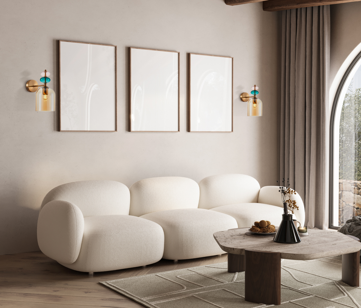 Бра ITALUX WL-30263-1B-BRO-AMB Busco купити