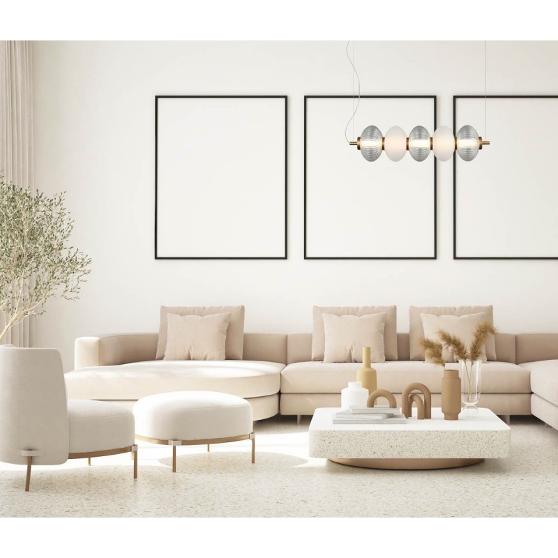 Люстра підвісна ITALUX PND-84938-4-BK Testa купити