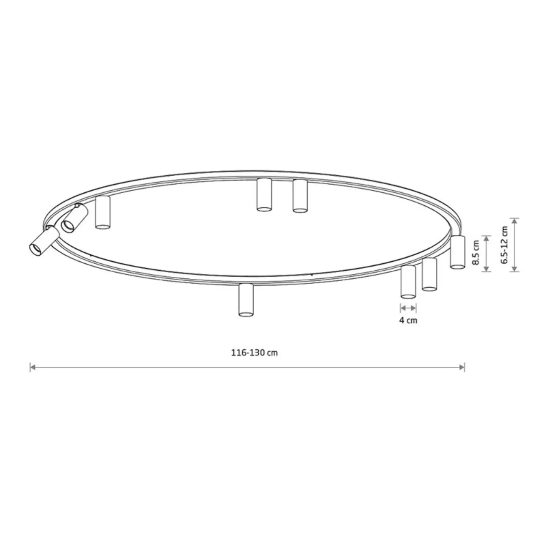 Люстра Nowodvorski 11954 Fourty Round GU10 R35 9x10W IP20 бежева купити