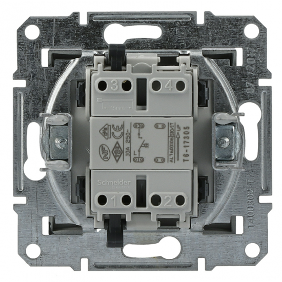 Одноклавішний кнопковий вимикач "світло" самозажимний, антрацит (EPH0900171) купити