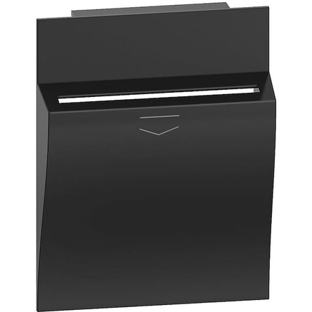 Лицевая панель выключателя карточного 2 модуля Цвет Чёрный Bticino серия Living Now KG22M2 купити