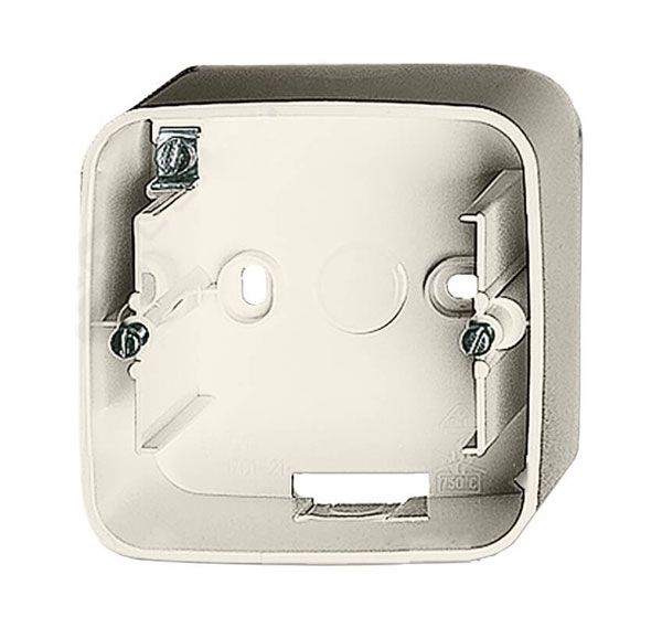 Коробка для накладного монтажа, 1 пост, слоновая кость, Valena ALLURE (755561) купити