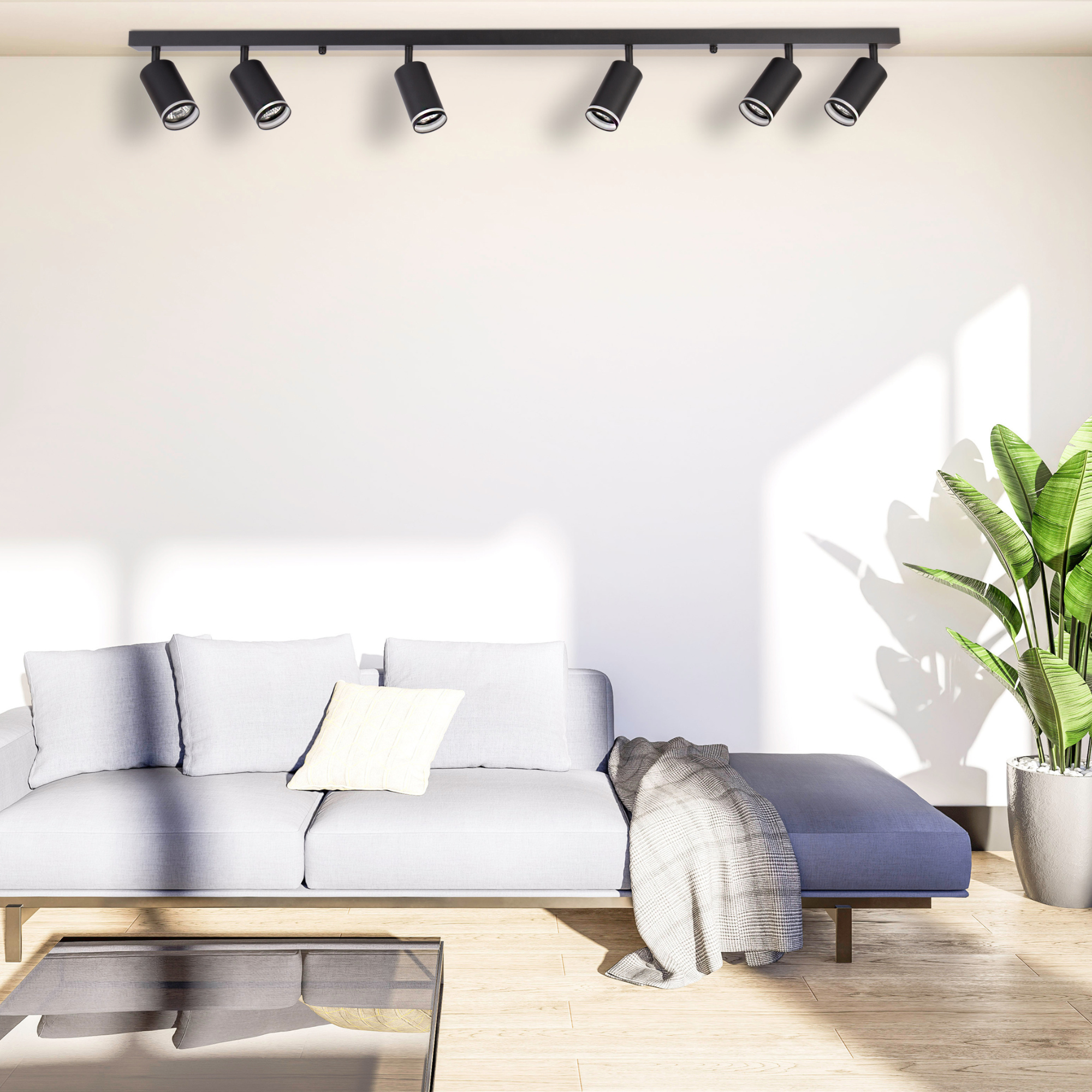 Спот Goldlux 322364 PARIS GU10 6x10W IP20 чорний купити