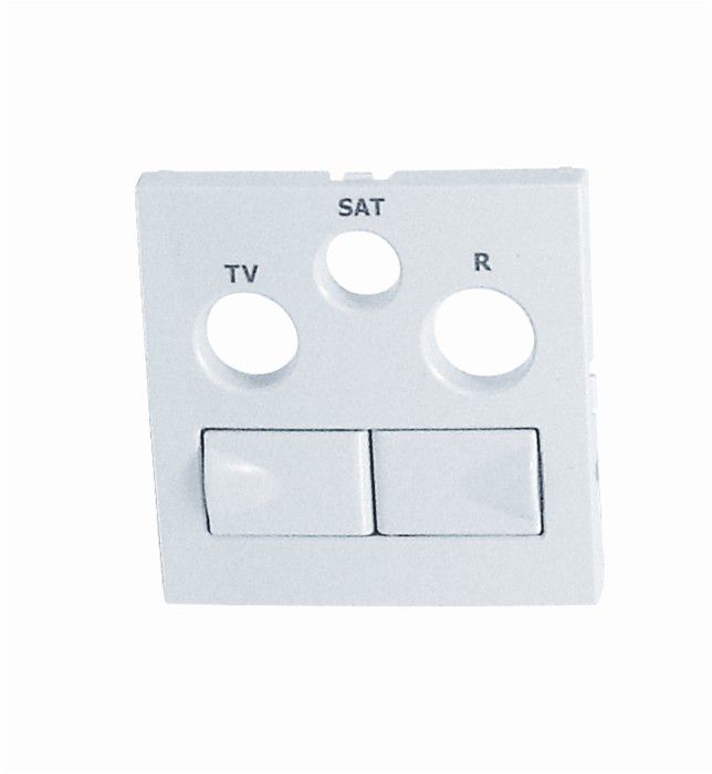 Центральная панель  розетки мультимедийной белоснежный купити