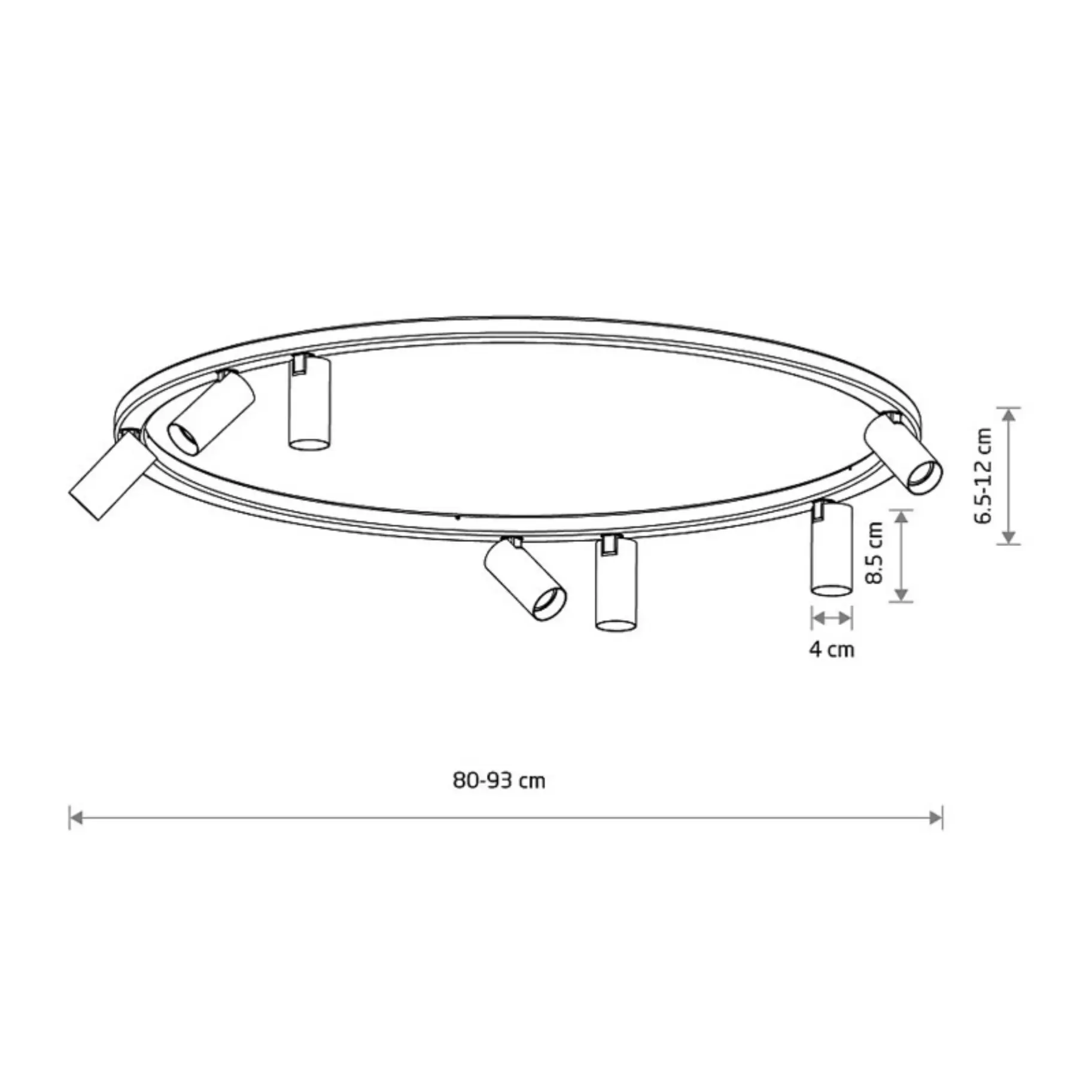 Люстра Nowodvorski 11944 Fourty Round GU10 R35 7x10W IP20 чорна купити