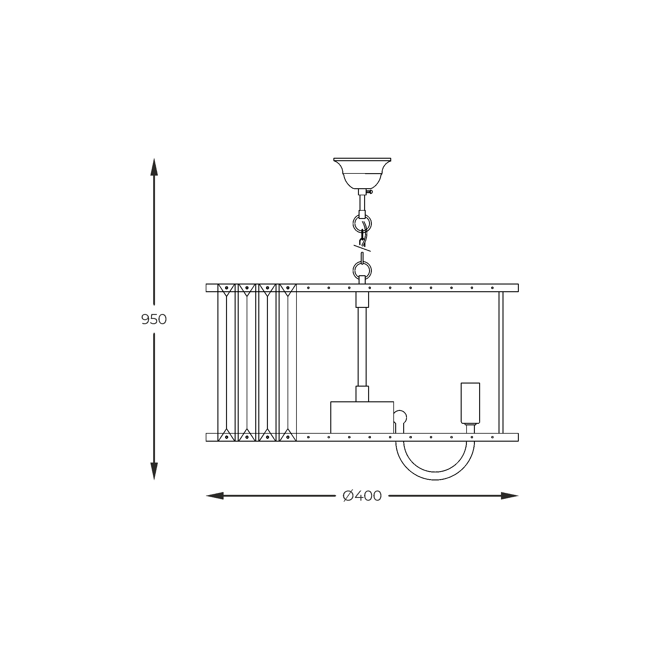 Підвісний світильник Zuma Line 1906/6 PARIS купити