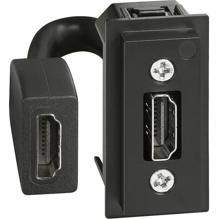 Механизм розетки HDMI с предварительным подключением 1 модуль Bticino серия Living Now K4284P купити
