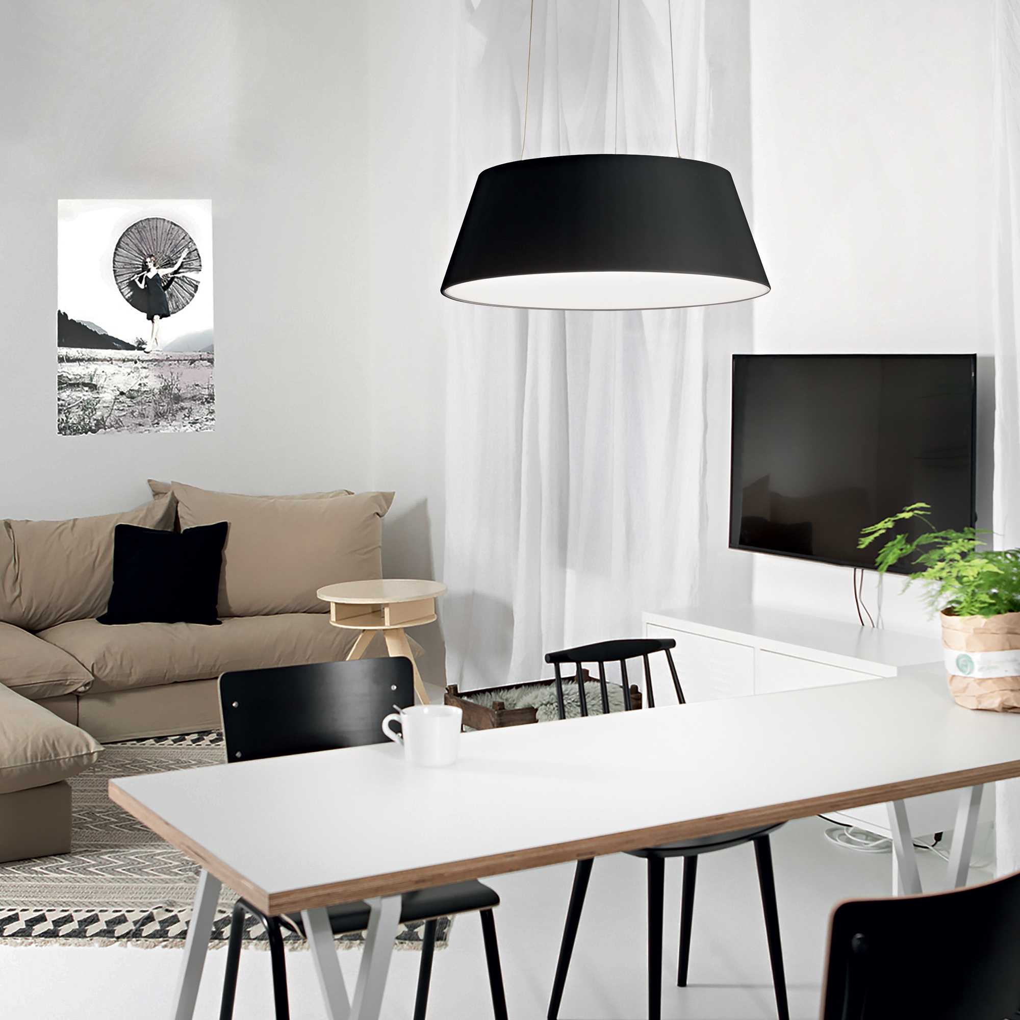 Подвесной светильник Ideal Lux CLOE SP NERO (247304) купити