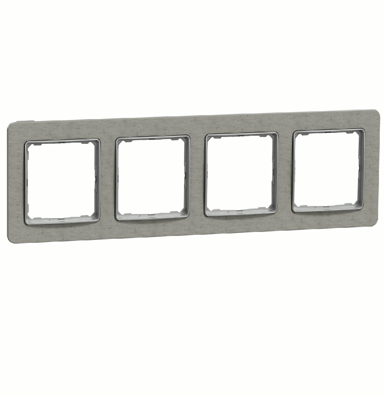 Рамка 4-на Schneider Sedna Elements SDD390804 Бетон купити