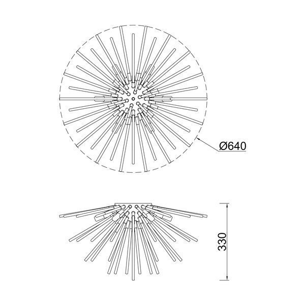 Люстра Zuma Line C0491-06B-F7BC URCHIN купити