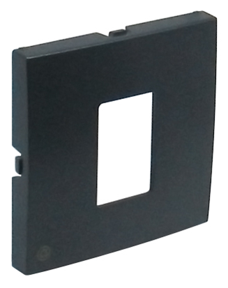 Центральная панель розетки компютерной LOGUS металлик графит купити