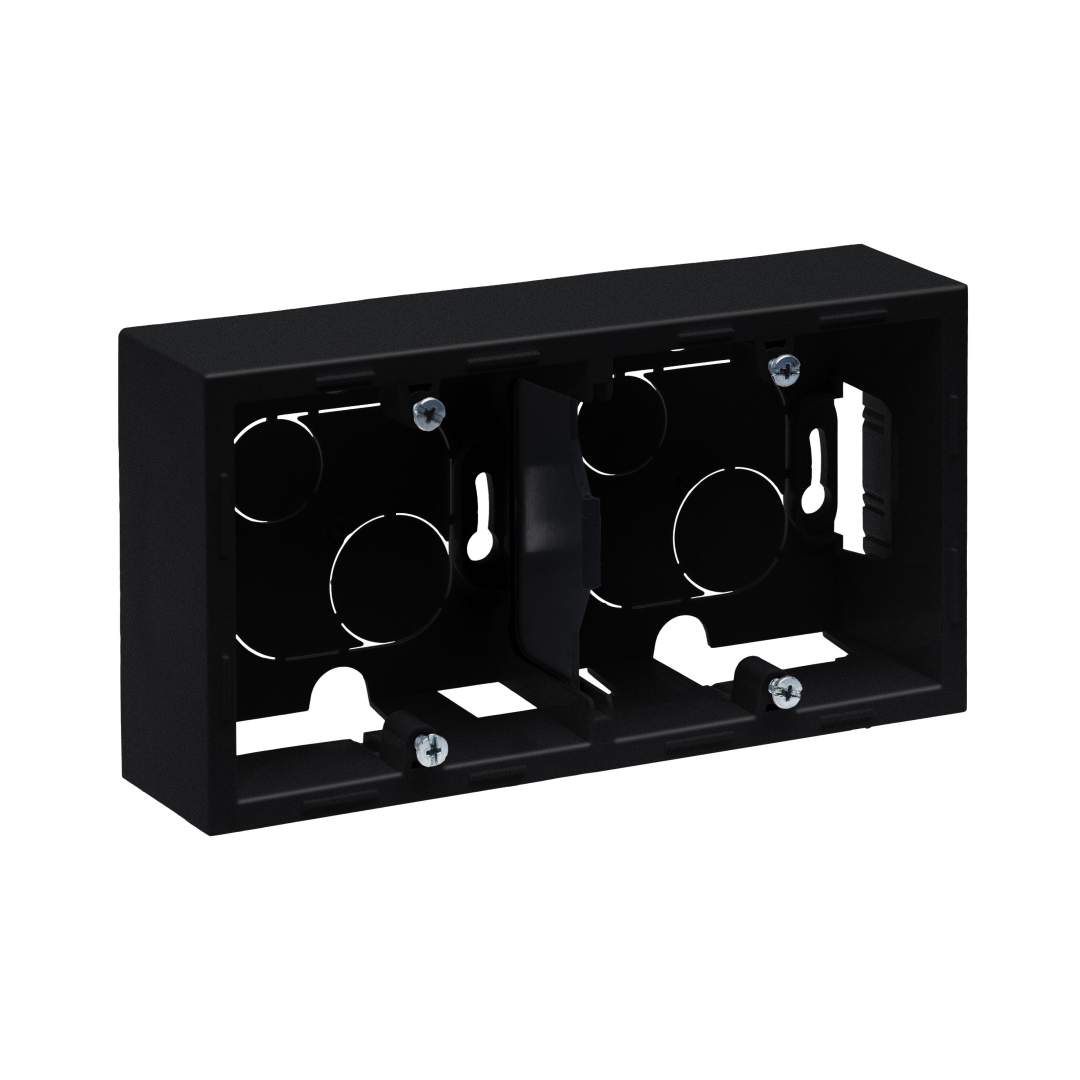 Коробка накладного монтажу 2 пости Legrand SUNO 721495 чорний купити
