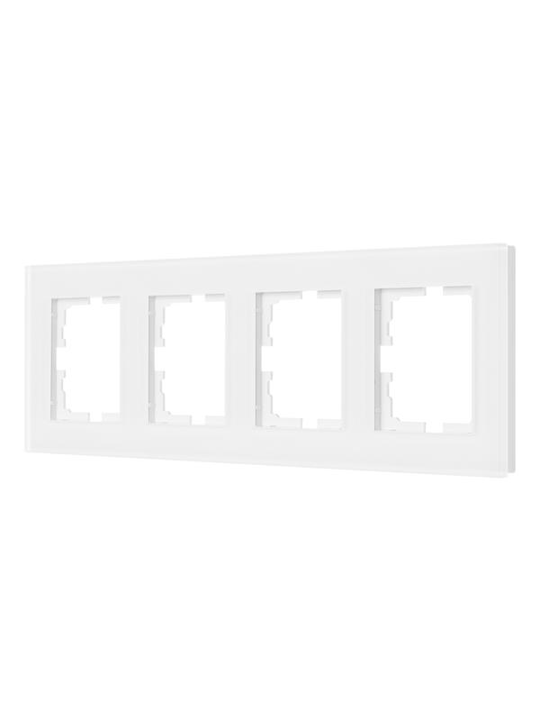 Рамка 4-а горизонтальна акрилова Lezard VESNA Білий мат (742-5380-149) купити