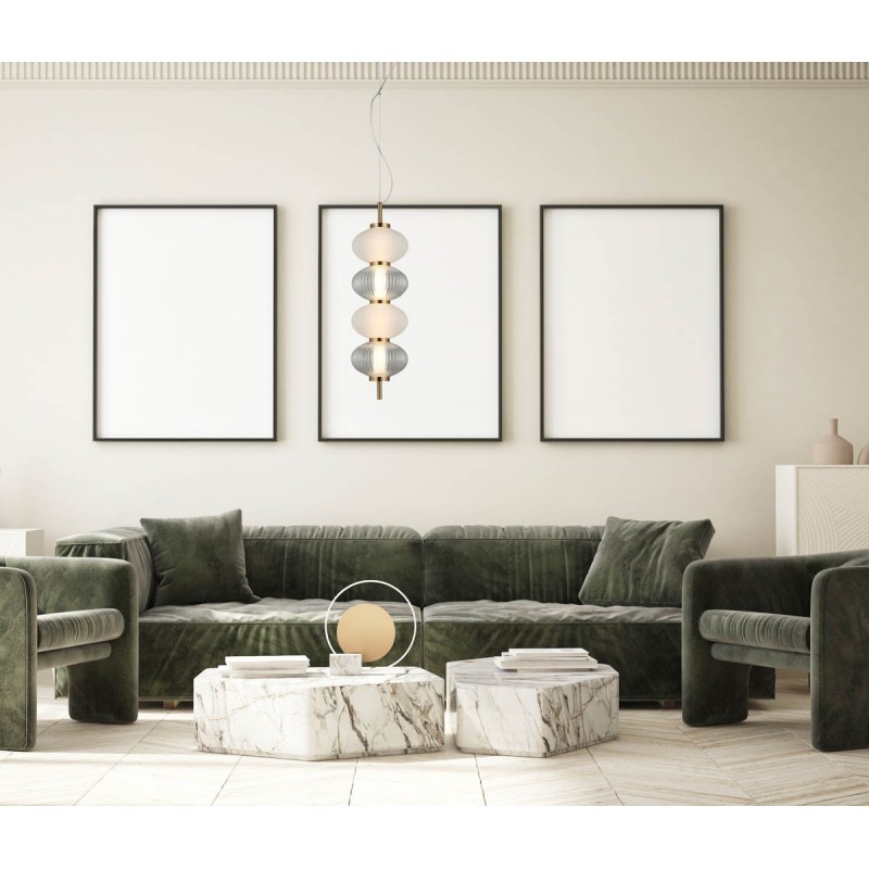 Люстра підвісна ITALUX PND-84938-4V-BK Testa купити