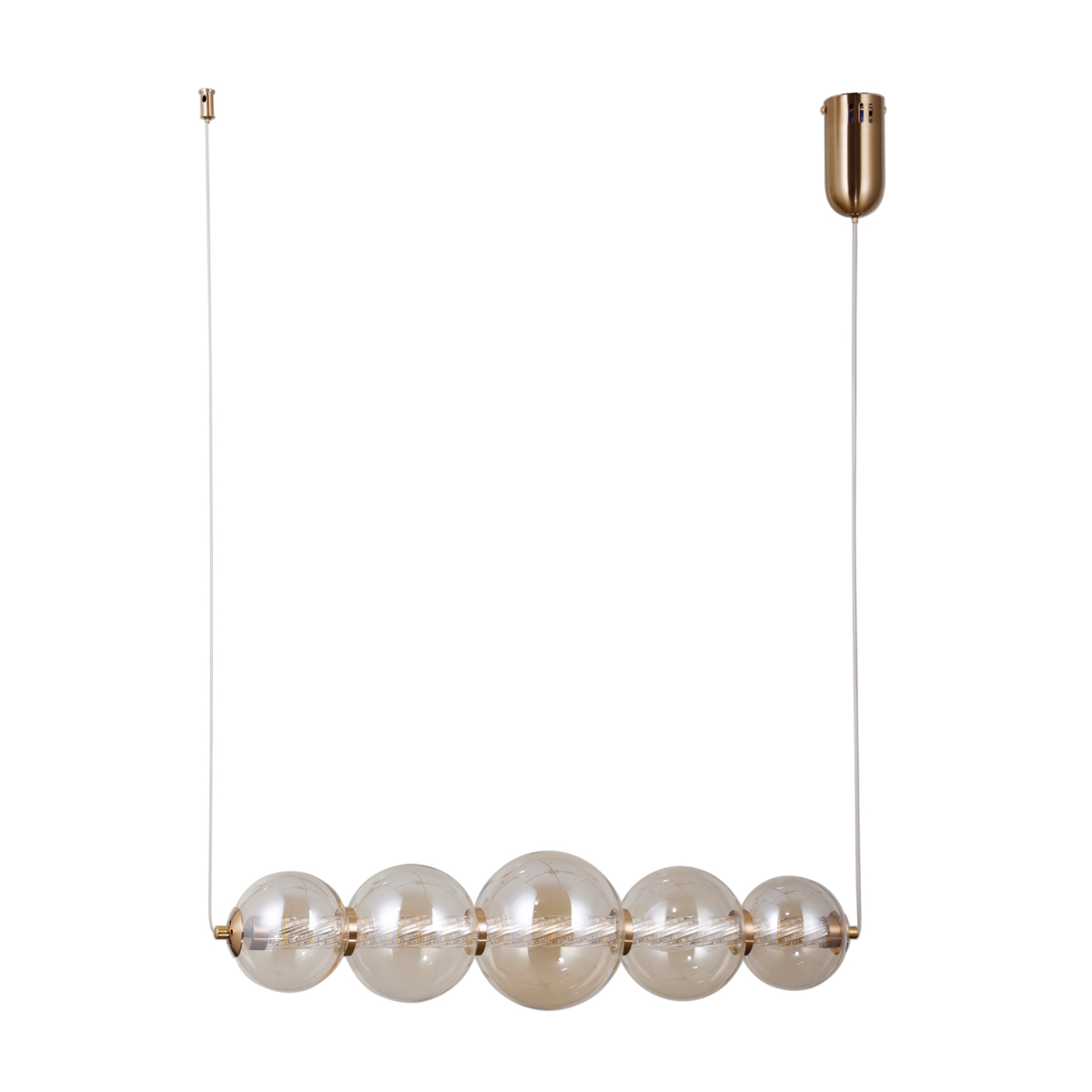 Люстра підвісна ITALUX PND-34359-5H-HBR-AMB Butero купити