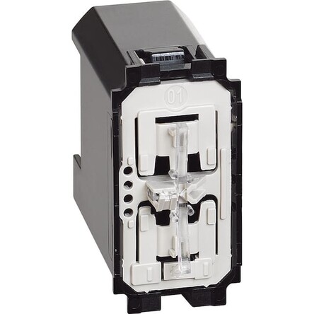 Механизм умного выключателя/переключателя одноклавишного проводной на 2 направления(проходной) 250 Вт (LED-100) 1 модуль Living Now NETATMO K4003C купити
