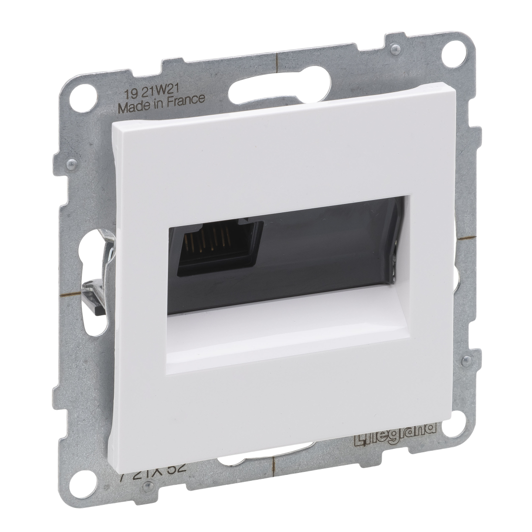 Розетка комп'ютерна 1-а RJ45 CAT6/UTP Legrand SUNO 721152 білий купити