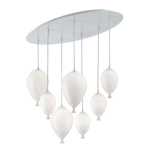 Люстра Ideal Lux CLOWN SP7 BIANCO купити