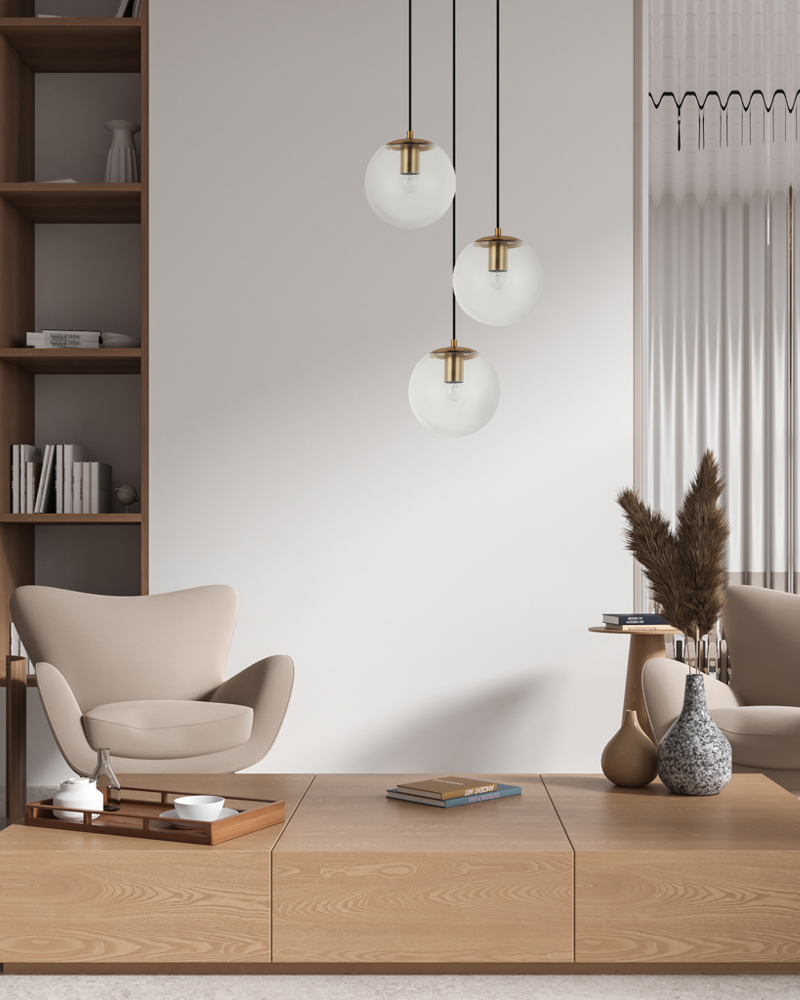 Люстра підвісна ITALUX PND-58867-3S-BK-BRO Sarpo купити