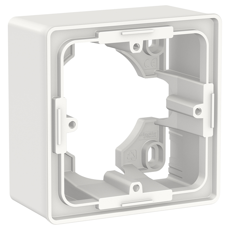 Коробка для открытой установки, 1-постовая, Unica New NU800218 белый купить