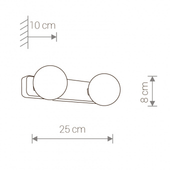Настенный светильник Nowodvorski 6950 Brazos купити