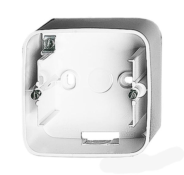 Коробка для накладного монтажа, 1 пост, белый, Valena ALLURE (755551) купити