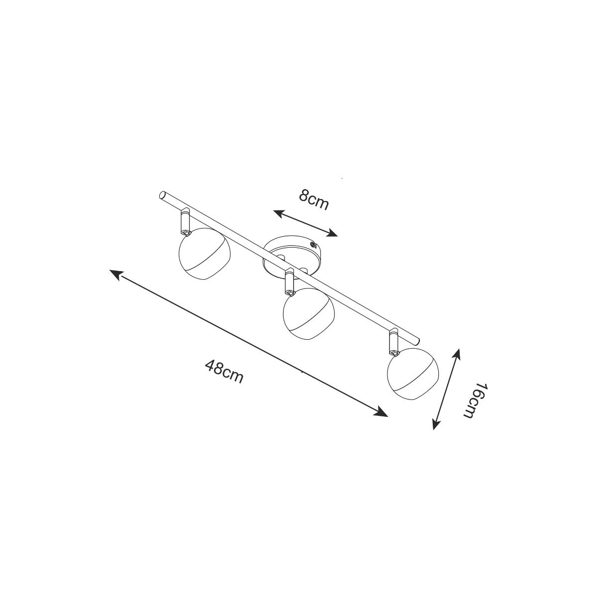 Спот ZUMA LINE GASTER GU16016-3TU-WH купити