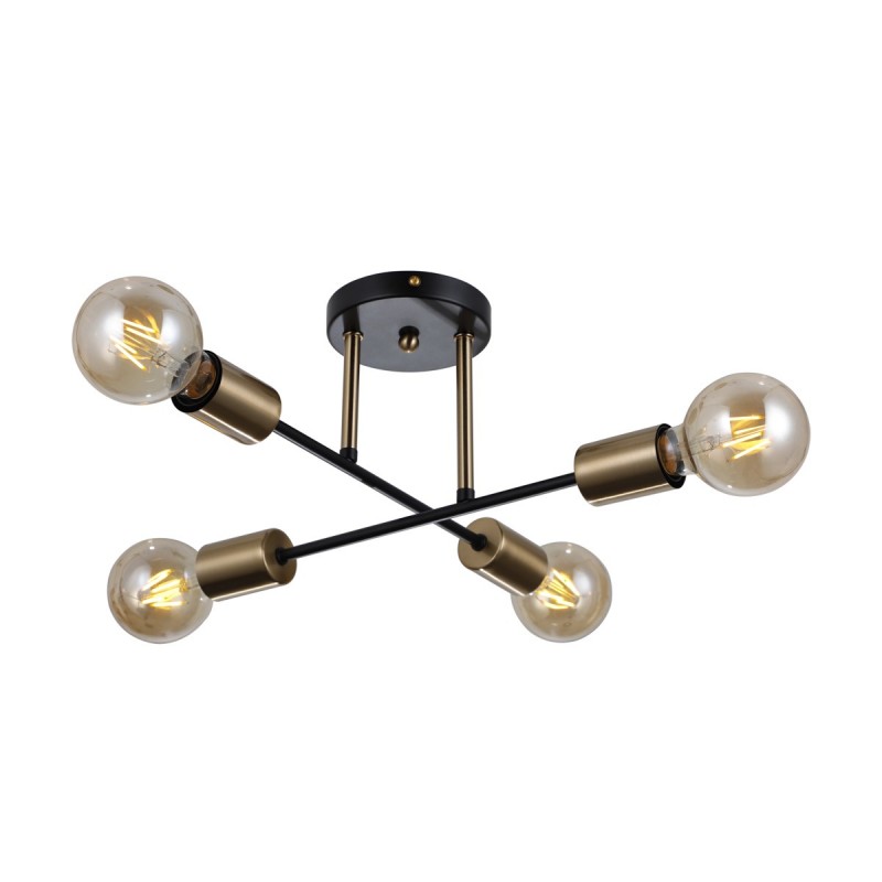 Люстра потолочна ITALUX PND-4052-4-BL-HBR Formio купити