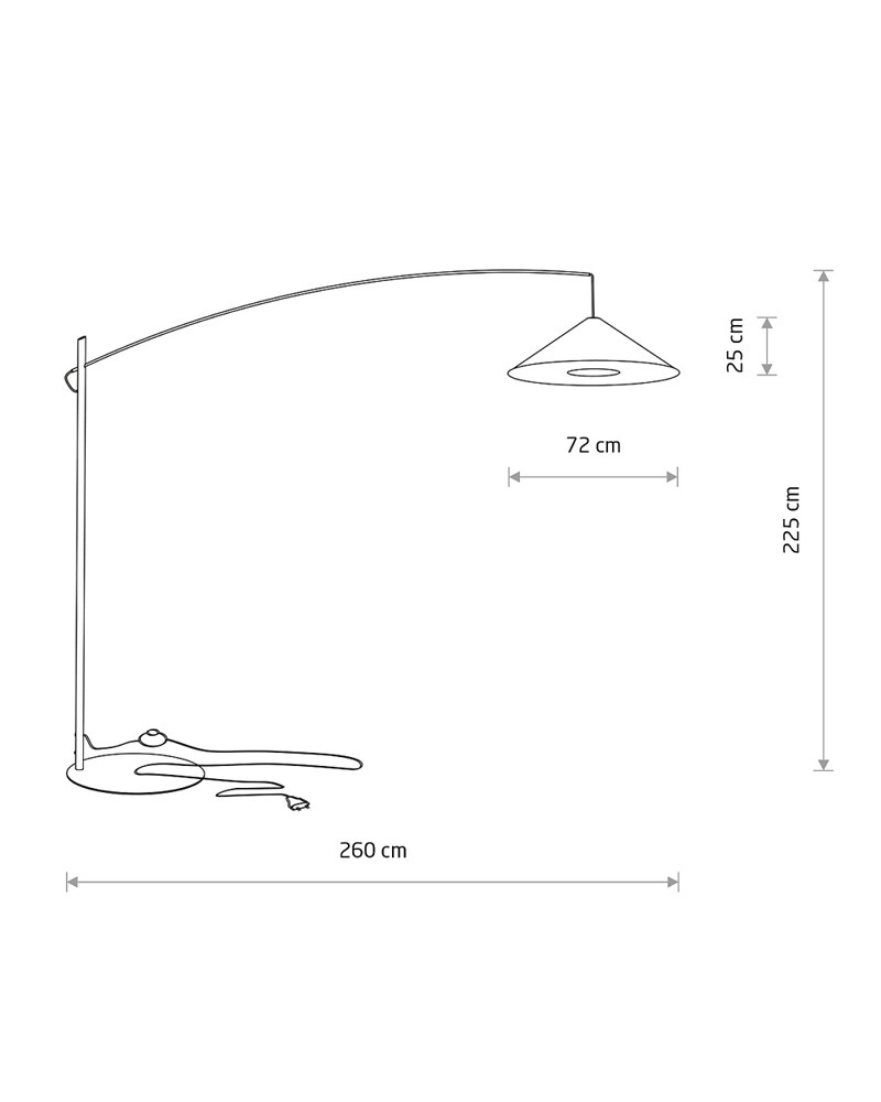 Торшер Nowodvorski 11767 Poise A E27 1x25W IP20 темно-сірий купити