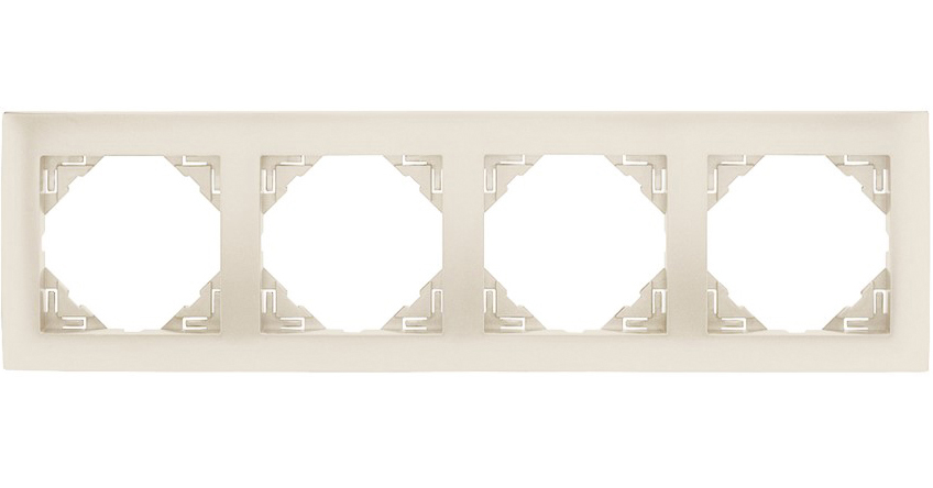 Рамка 4-месна універсальна LOGUS металік перлинний (90940 TPE) купити